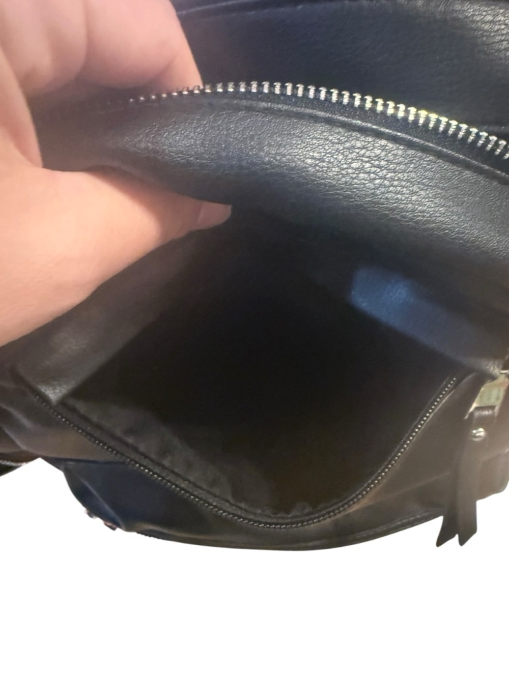 Madden NYC Black Faux Leather Backpack - Picture 8 of 9
